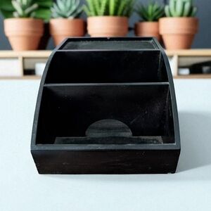 Compact Charging Station Black Wooden (EUC)